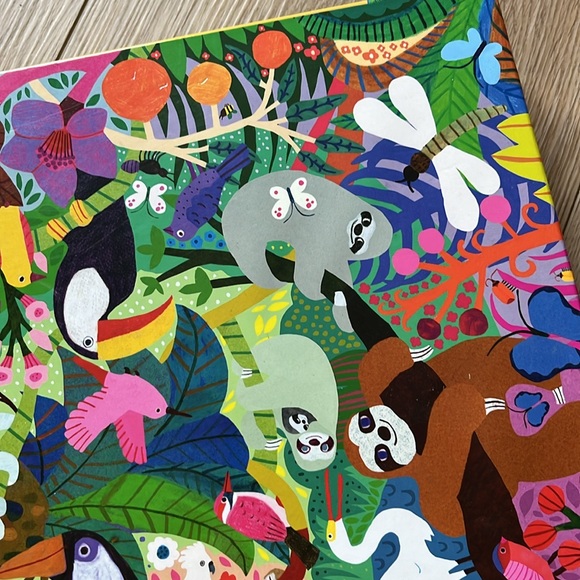 Eeboo 1000+ piece adult puzzle Urban Gardening + Sloths vibrant colors - Picture 9 of 12